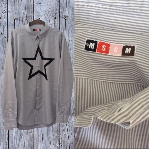 MSGM button down. Size L - Picture 1 of 8